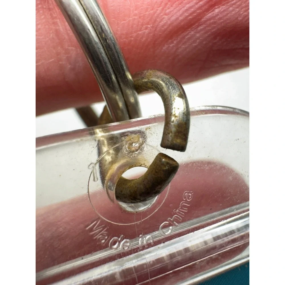 Clear Photo Insert‎ Keychain Easy Snap In Assembly with Ring